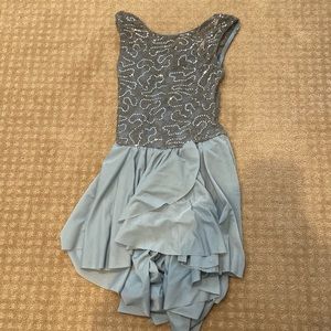 Girls Flowy Sequin Lyrical Dance Costume